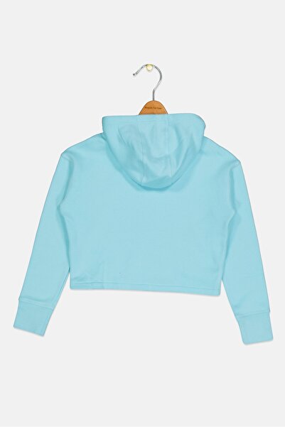 Nike Kids Girl Embroidered Logo Long Sleeve Outdoor Sweatshirt, Multicolor