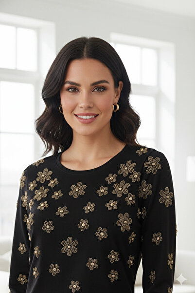 AZRA BUTİK Papatya Gold Stone Blouse