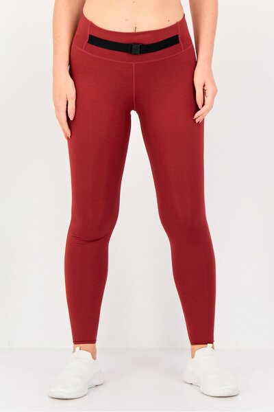 Nike Women Dri Fit Brand Logo Training Legging, Maroon