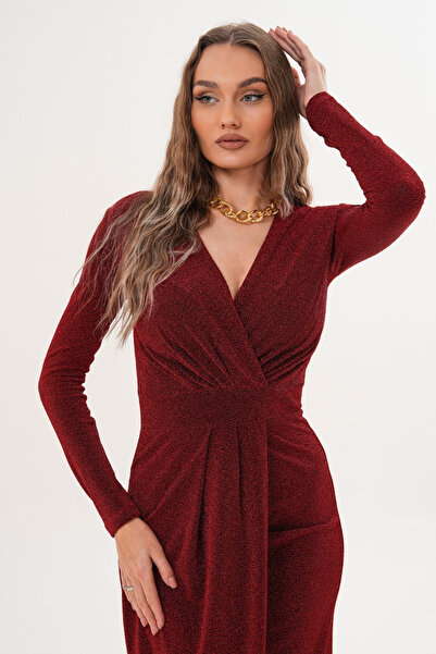 MILANOFOX Glitter Flower Envelope Dress