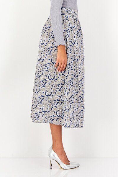 PROMOD Women Paisley Print Maxi Skirt, Multicolor