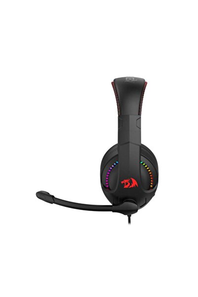 REDRAGON Casti gaming Cronus iluminare RGB a cupelor , microfon cu noise canceling, Negru