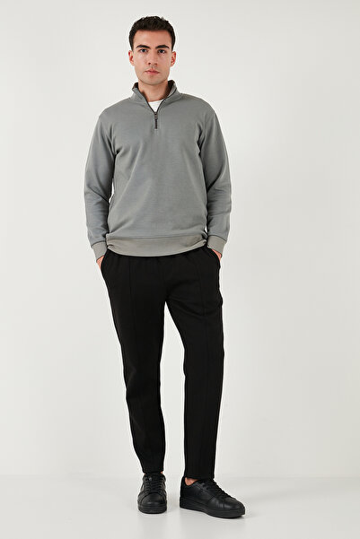 Buratti Cotton Slim Fit Regular Waist Narrow Leg Green Trousers Men's Pants 5908088