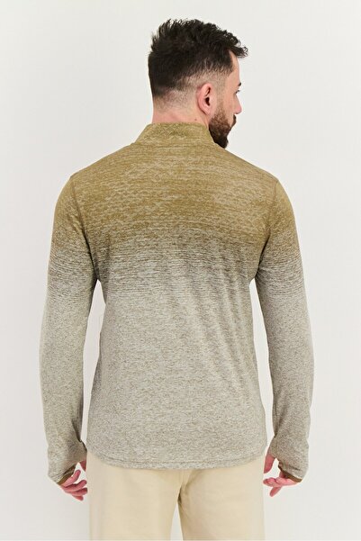 Champion Men Sportswear Fit Heather Long Sleeves Outdoor T-Shirt, Grey