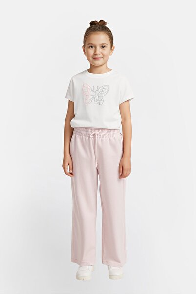 Puma Kids Girl 2 Pieces Sportswear Fit Short Sleeve Top And Bottom Outdoors Set, Multicolor