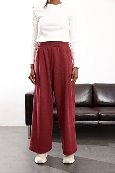 5in1Canpolat Burgundy High Waist Tok Tracksuit 0155