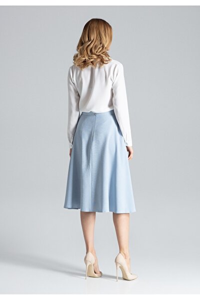 Figl Elegant, flared midi skirt in light blue M628, size XL