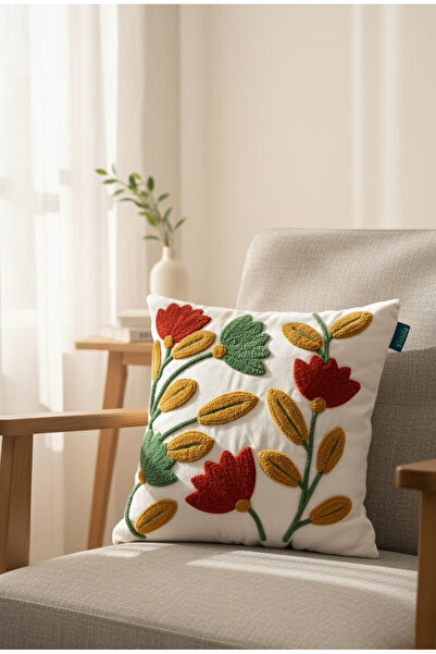 Rolivs وسادة زهرة الربيع 47x47 سم (NK2690)