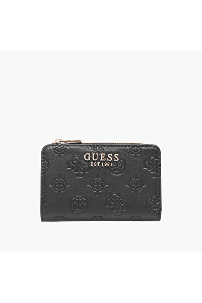 Guess Phoebe Embossed Wallet with Zip Closure