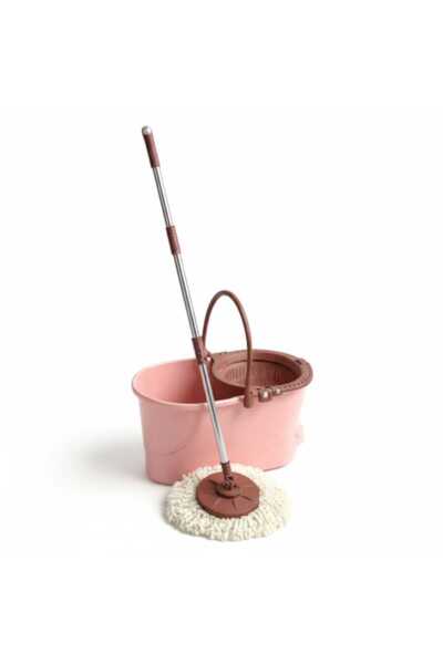 Ar Armese Yeni Nesil Paspas ve Mop Seti Mikrofiber Otomatik Pembe