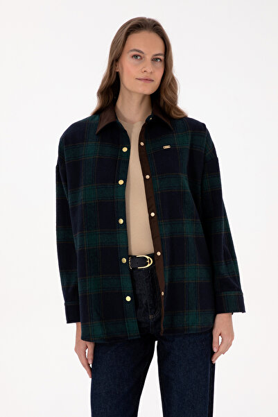 U.S. Polo Assn. Women's Dark Green Long Sleeve Shirt 50317225-Vr079