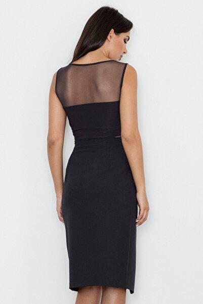 Figl Fashionable black pencil skirt with high waist M559 size S