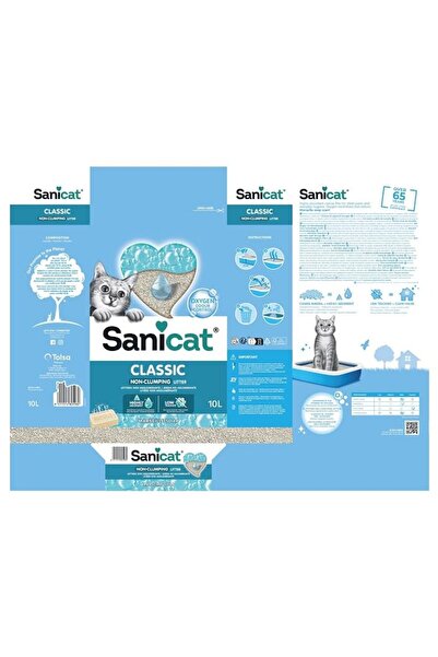 Sanicat Classic Cat Litter with Marseille Soap Scent, 10 Liters