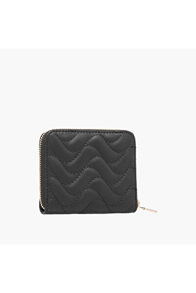 Guess Melisandra Quilted Wallet with Zip Closure