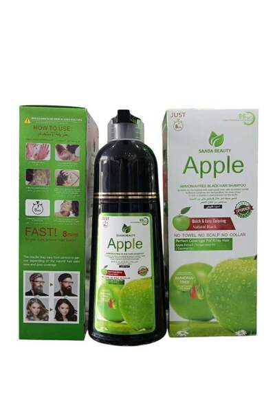 SAADA BEAUTY شامبو صبغ الشعر - ألوان في 8 دقائق، خالٍ من الأمونيا، مستخلص الت...