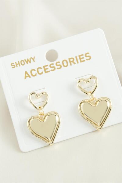 ZERO LAND MTXDPN كاردي تريند (145819) أقراط معدنية - أصفر