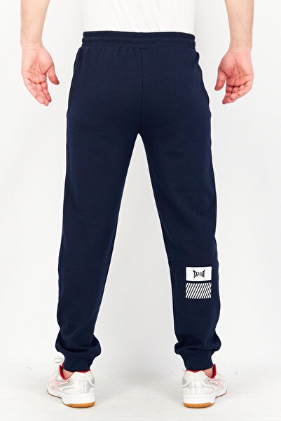Tapout Men Sportswear Fit Drawstring Brand Logo Training Jogger Pant, Navy Blue