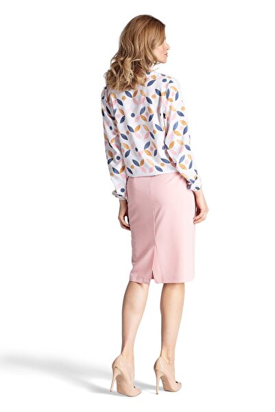 Figl Elegant pink midi pencil skirt M658 size XL