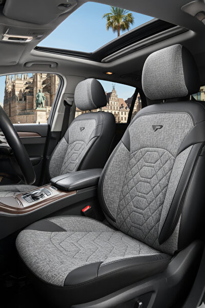 Panda Kılıf Panda Bremen Series Linen Fabric Car Seat Cover - Full Set