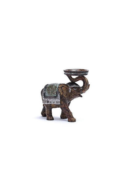 Elephant Elefant cu suport de lumânare -- 14x16x6 cm