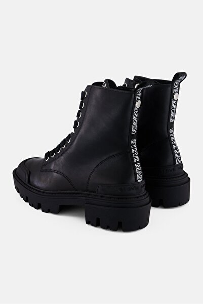 Steve Madden Women Amplifier Leather Ankle Boots, Black