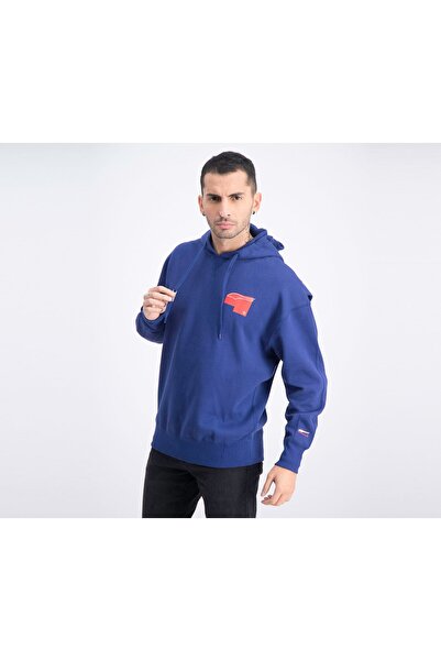 Puma هودي رجالي بغطاء رأس ورباط، مخطط