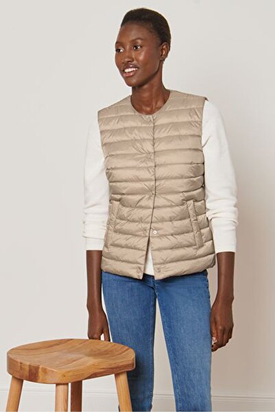 Tchibo Women Plain Vest Jacket, Tan