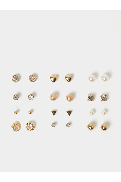 Styli Set of 12 - Embellished Stud Earrings