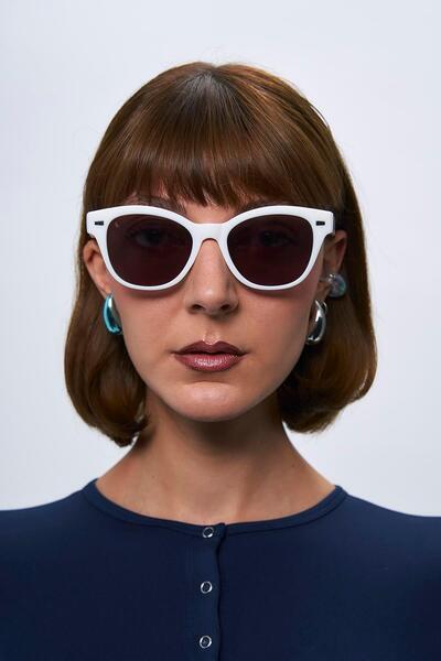 Bilge Karga Edson White Black Sunglasses