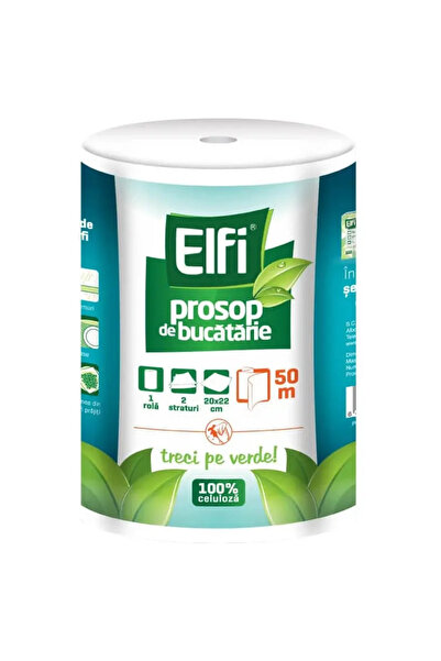 Elfi E Prosop de bucatarie 50m, 1 rola