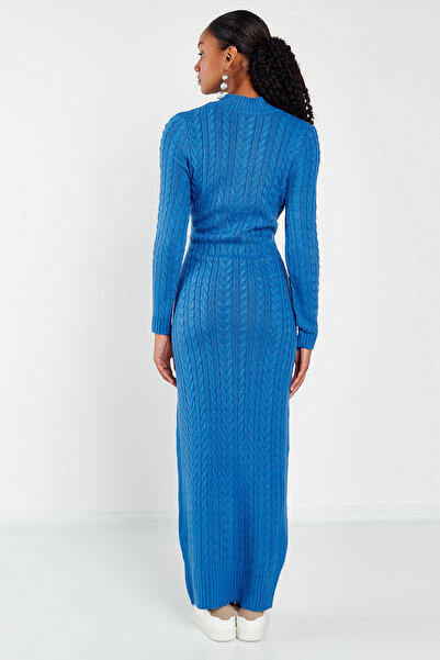 Hopoi Women's Braided Half Fisherman Maxi Dress