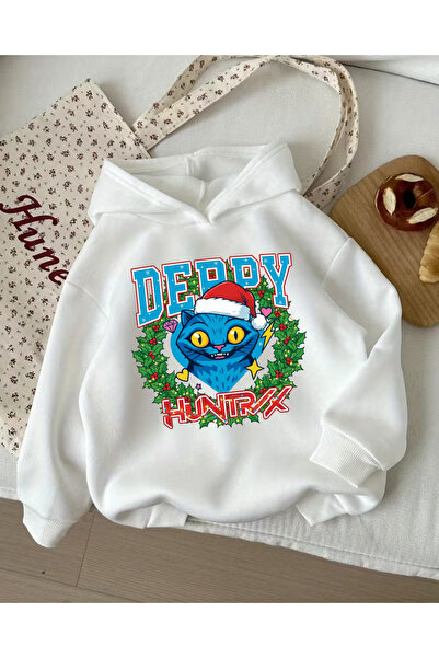 Touz Moda Χριστουγεννιάτικο Young KPop Demon Hunters Φούτερ με κουκούλα με 3 κλωστές