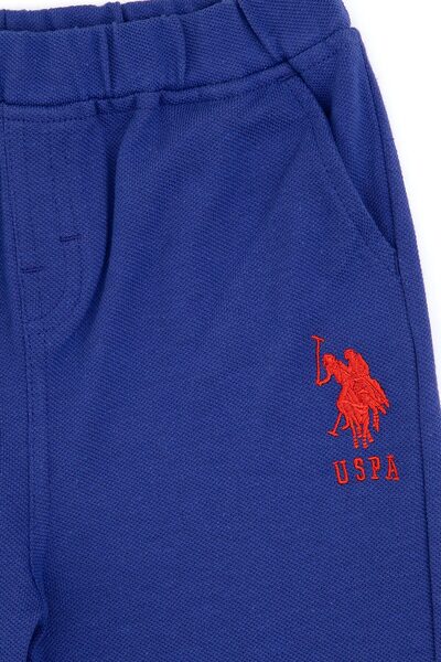 U.S. Polo Assn. Baby Boy Blue Knitted Shorts 50266005-Vr212