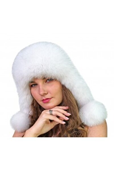 PFA CIOCARLAN ELENA Youth leather  hat, white, CBF008 57 cm