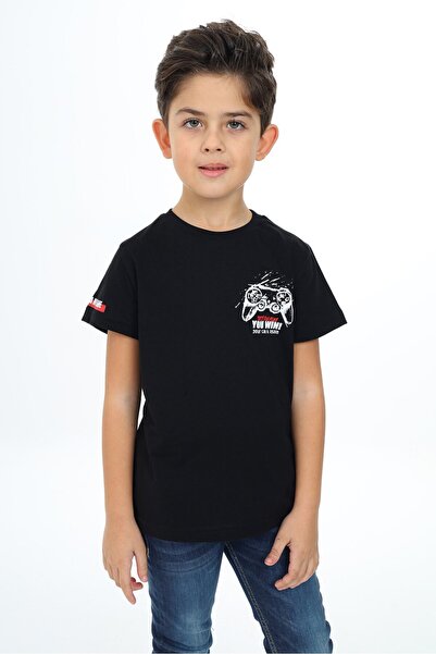 Toontoy Tricou cu mânecă scurtă cu imprimeu pentru băiat