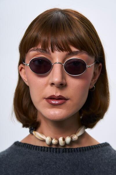 Bilge Karga Oval Silver Black Sunglasses