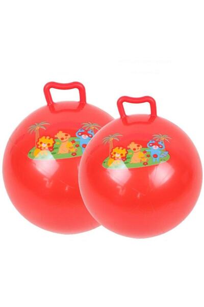 FORHOUSE Jumping ball with handle, Red