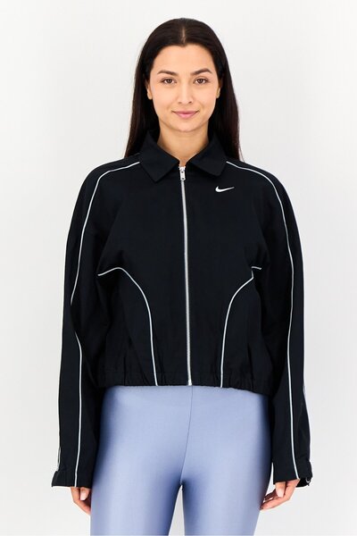 Nike Women Oversized Fit Long Sleeve Outdoor Track Jacket, Black