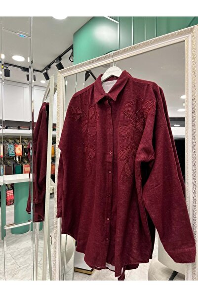 MRM MERAM BUTİK Dna Woven Shirt - Cherry Rot - 1