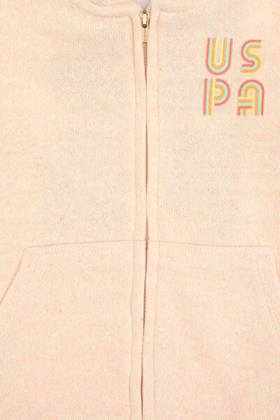 U.S. Polo Assn. Girl's Light Pink Sweatshirt 50314295-Vr078