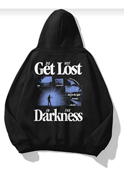 Hunors Sportswear & Company سترة Get Lost مطبوع للجنسين مصنوعة من القطن بغطاء...