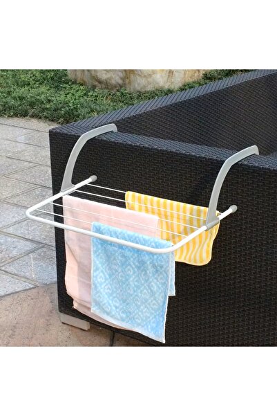 sanitayakı Foldable Radiator Drying Rack, No-Drill Towel & Clothes Dryer, for Bathroom & Balcony