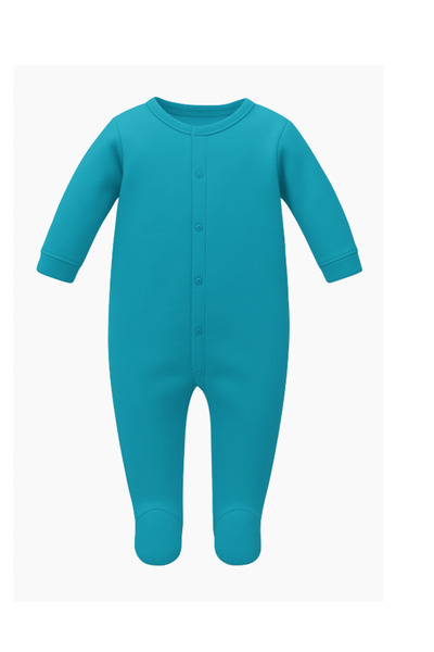 Bubu-Still Children's jumpsuit, colored, with snaps, 1-3 months