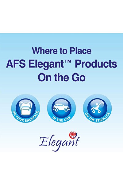 AFS Elegant Elegant Hand Sanitizer Spray 250ML Pack of 6 - 70% IPA -
