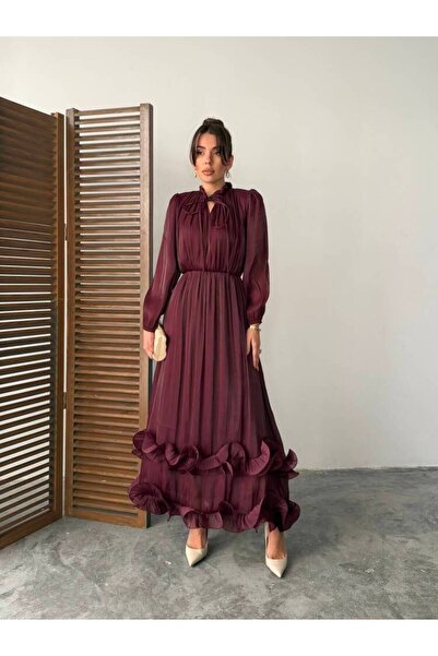 MAXMOOR AMARA Elbise 1282 - Bordo