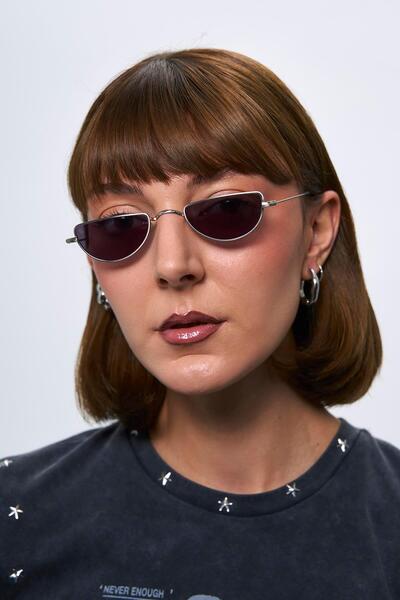 Bilge Karga Hillary Silver Black Sunglasses