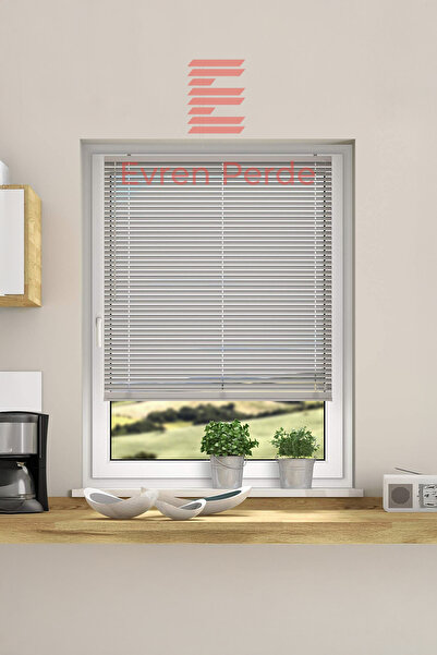 EVRN Krem Alüminyum Jaluzi Perde (25 MM)