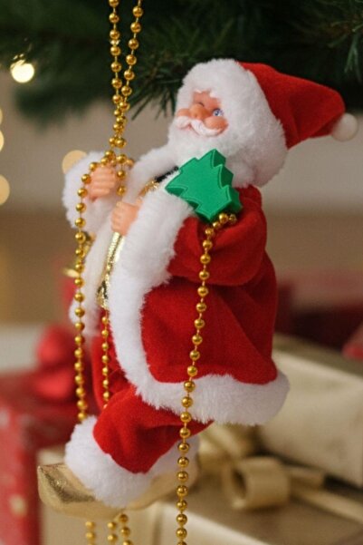 Sole Christmas Ornament Santa Claus Figurine 25 cm – Climbing with Chain