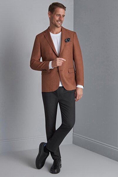 İgs Men's Tile Slim Fit / Slim Fit Mono Collar Jacket