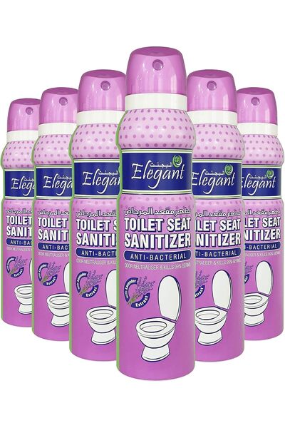 AFS Elegant Elegant Toilet Seat Sanitizer Spray – Pack of 6 – 150ML – Disinfectant For Toilet Seat